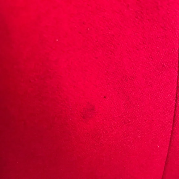 Vintage Moschino Red Wool Coat With Roses Rare Y2K